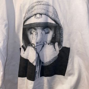 Mac Miller white hoodie. Medium.